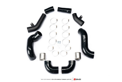 AMS Performance 09-21 Nissan GTR R35 OMEGA Turbo Kit 3in Lower Intercooler Pipes (OMEGA 11) ALP.07.14.0021-1