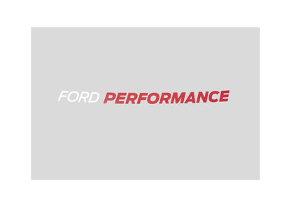 Ford Racing Ford Performance Bronco Windshield Banner - White/Red M-1820-BRR