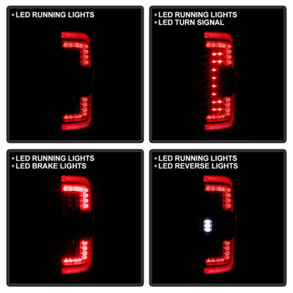 SPYDER 21-23 Ford F150 (Factory Halogent) Light Bar LED Tail Lights - Black (ALT-YD-FF15021HAL-BK) 5088772