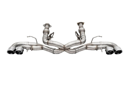 Corsa 2020 Corvette C8 3in Xtreme Cat-Back Exhaust 4.5in Pol Quad Tips - Deletes stock AFM Valve 21104