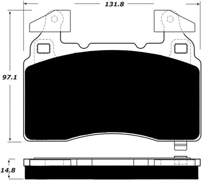 Porterfield Brake Pads for 2018 CADILLAC CT6 - J55 w/STD Brakes