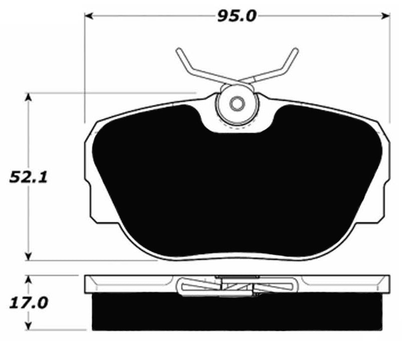 Porterfield Brake Pads for 1991 MERCEDES-BENZ 190E 2.6L w/ASR