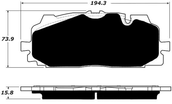 Porterfield Brake Pads for 2017 AUDI Q7 - w/400mm Front Discs