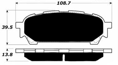 Porterfield Brake Pads for 2005 SUBARU IMPREZA COUPE RS