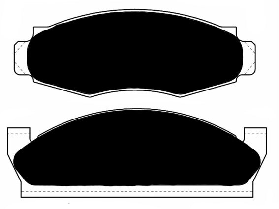 Porterfield Brake Pads for 1979 FORD GRANADA w/Rear Discs