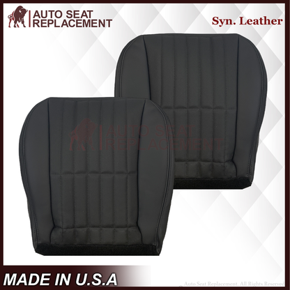1997-2002 For Chevy Camaro SS Replacement Black Seat Covers In Synthetic Leather