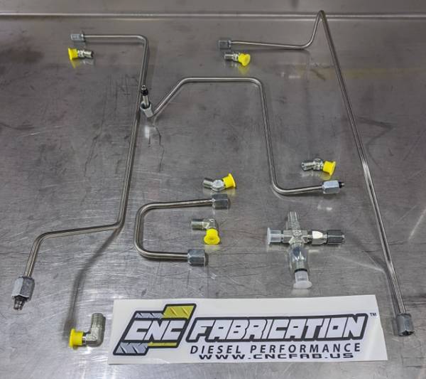 CNC Fabrication 4 Line Feed Fuel Line Kit 99-03