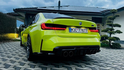 BMW 3 Series G20 G28 Red and Smoked CSL Style Laser Tail Lights (2019-2024)