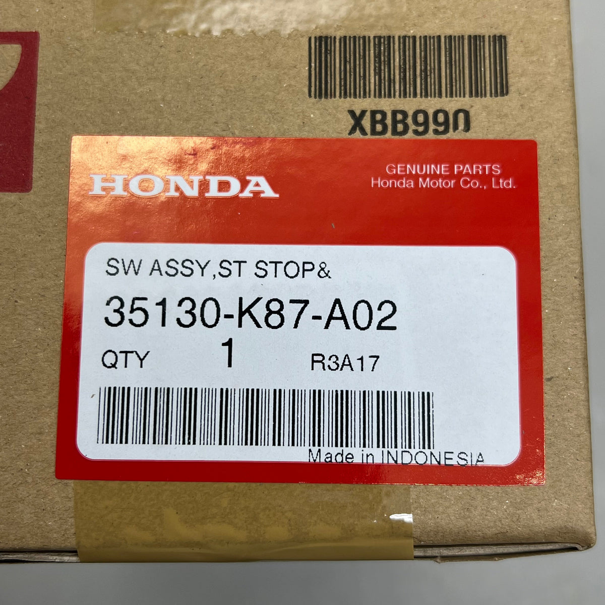 HONDA ST Stop & Hazard SW CMX300 CMX500 Rebel - CMX300 Genuine OEM 35130-K87-A02