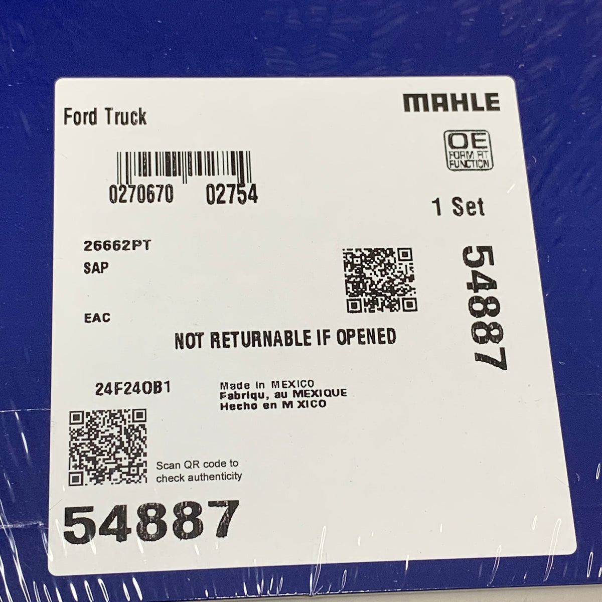 MAHLE Engine Cylinder Head Gasket For Ford 54887