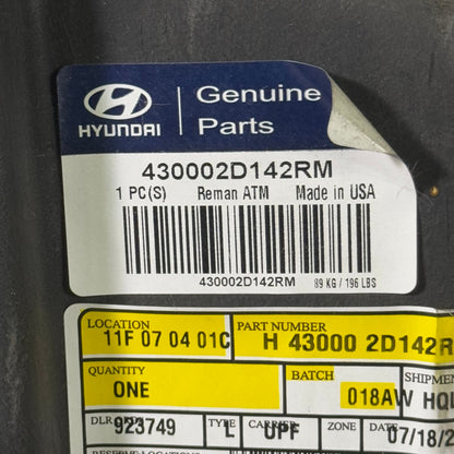 HYUNDAI Automatic Transmission Sz 21” L x 14” W x 12” H 438972D030