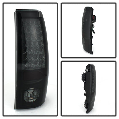 Spyder Chevy Silverado 1500 99-02 (Not Fit Stepside) LED Tail Lights Blk Smke ALT-YD-CS99-LED-BSM 5078063