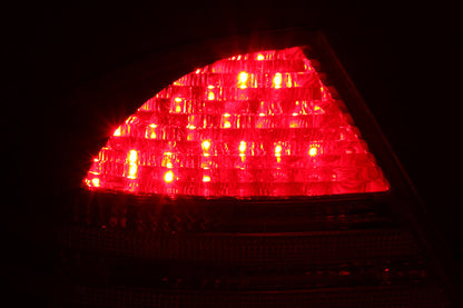 Anzo 2000-2005 Mercedes Benz S Class W220 LED Taillights Red/Clear