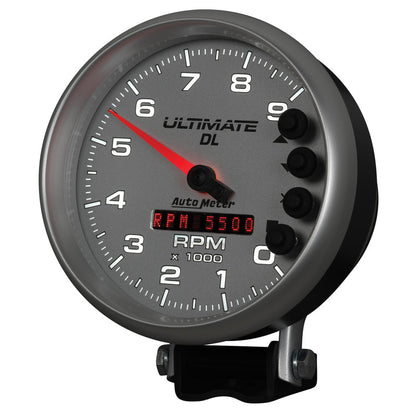 Autometer 5in Ultimate DL Tach 9000 RPM Silver ATM6894