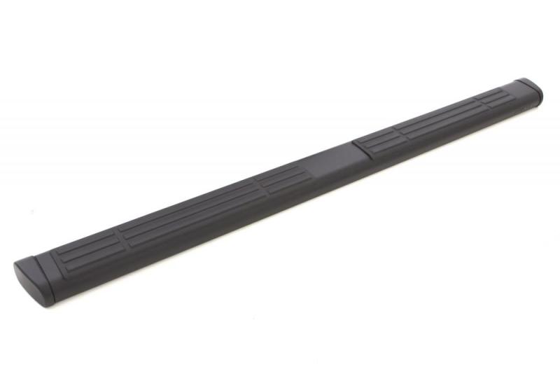 Lund 07-18 Chevy Silverado 2500/3500 Ext. Cab 6in. Oval Straight Black Nerf Bars - Black