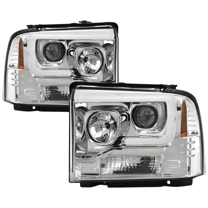 Spyder Platinum Ford F250/350/450 05-07 High-Power LED Module Proj. Headlights-Chrome (PRO-YD-FS05V2 5087904