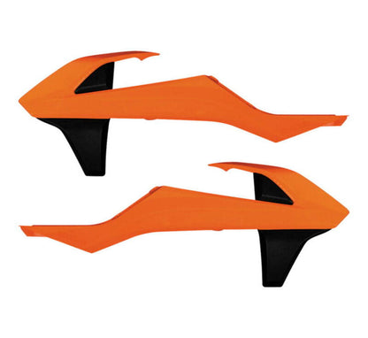 Acerbis 16-19 KTM 125-450 SX/ SX-F/ XC-F /XC/XC-W/ EXC Radiator Shroud - 16 Orange/Black 2421085225