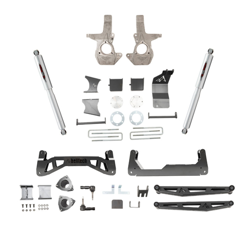 Belltech 07-16 Chevrolet Silverado / GMC Sierra 1500 4WD 7-9" Suspension Lift Kit w/ Shocks 150201BK