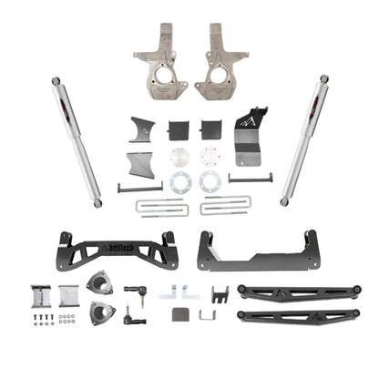 Belltech 07-16 Chevrolet Silverado / GMC Sierra 1500 4WD 7-9" Suspension Lift Kit w/ Shocks 150201BK