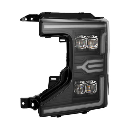 AlphaRex 20-22 Ford F-250/350/450 SD NOVA-Series LED Proj Headlights Bk w/Actv Light SeqSig & SBDRL 880338 *Discontinued
