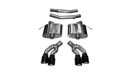 Corsa Performance 2016 Cadillac CTS V 6.2L V8 2.75in Black Sport Axle-Back Exhaust