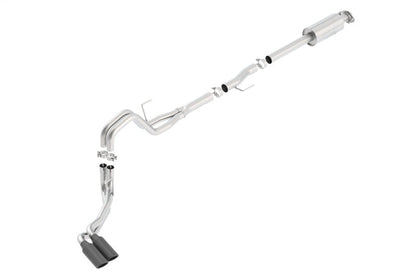 Borla 15-16 Ford F-150 3.5L EcoBoost Ext. Cab Std. Bed Black Chrome CB Exhaust ATAK Truck Side Exit 140619BC