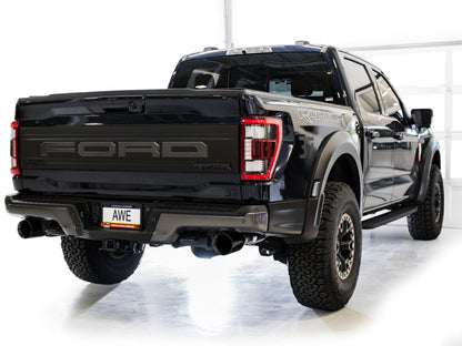 AWE Tuning AWE Gen 3 Ford Raptor SwitchPath Exhaust  - Diamond Black Tips 3025-33356