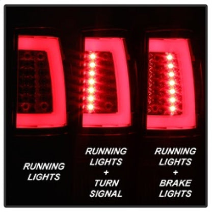 Spyder 00-06 Chevy Suburban 1500/2500 V2 Light Bar LED Tail Lights -Red Clr (ALT-YD-CD00V2-LBLED-RC) 5084163