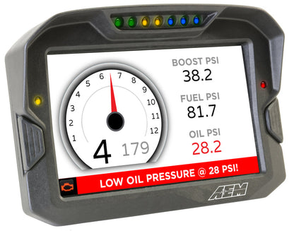 AEM Electronics Digital Dash, CD-7LG, Carbon Housing, Data Logging, GPS, CAN Bus, Kit