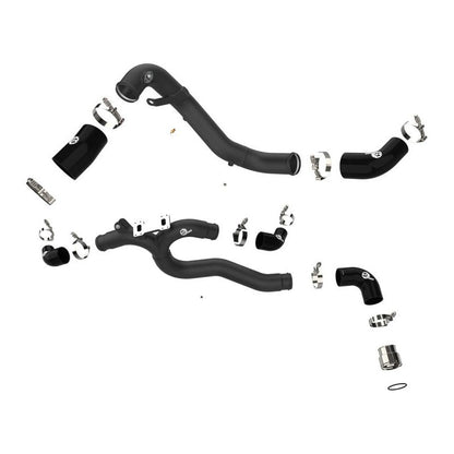 AFE 2018-2023 Kia Stinger V6-3.3L BladeRunner Alum Hot/Cold Charge Pipe Kit Black