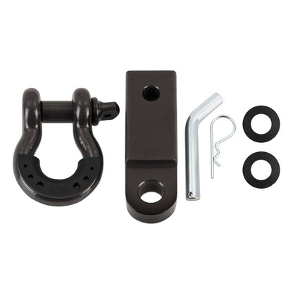 Borne Off-Road Borne Hitch Receiver and Shackle Set Black BNRS-BK