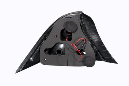 Anzo 2001-2003 Honda Civic Taillights Black w/ Halo