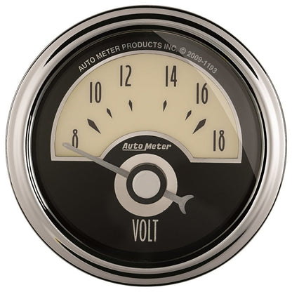 AutoMeter Gauge Voltmeter 2-1/16in. 18V Elec Cruiser Ad 1191