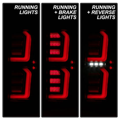 Spyder GMC Sierra 19-20 Incandescent Bulb Model Only LED Tail Lights-Black Smoke ALT-YD-GS19-LED-BSM 5000293
