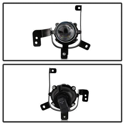 Spyder Kia Picanto 2018-2020 OEM Fog Lights W/Universal Switch - 9006(Included) - Clear 5087058