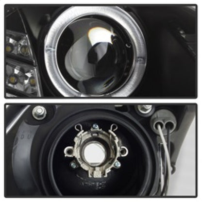 Spyder Infiniti G35 03-07 2DR Projector Halogen - LED Halo DRL Blk High H4 PRO-YD-IG35032D-DRL-BK 5011060
