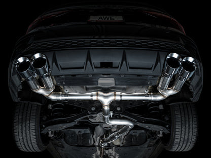 AWE Tuning AWE 22-24 Audi 8Y S3 Track Edition Exhaust  - Chrome Silver Tips 3020-42897