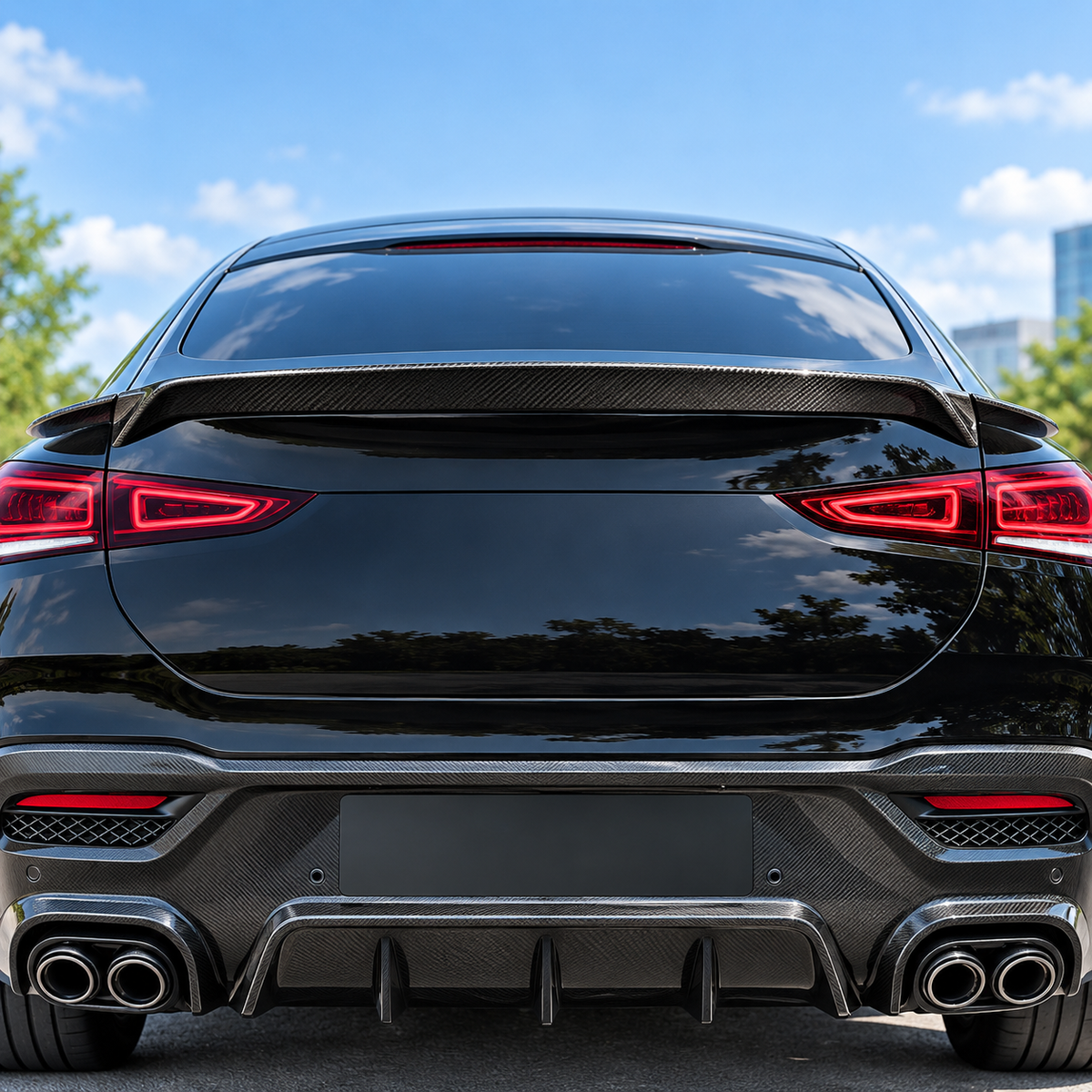 BRS Style Carbon Fiber Trunk Spoiler for Mercedes Benz GLE Coupe C167