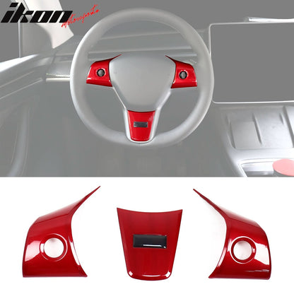 2017-2023 Tesla 3 & 20-23 Y Steering Wheel Trim ABS