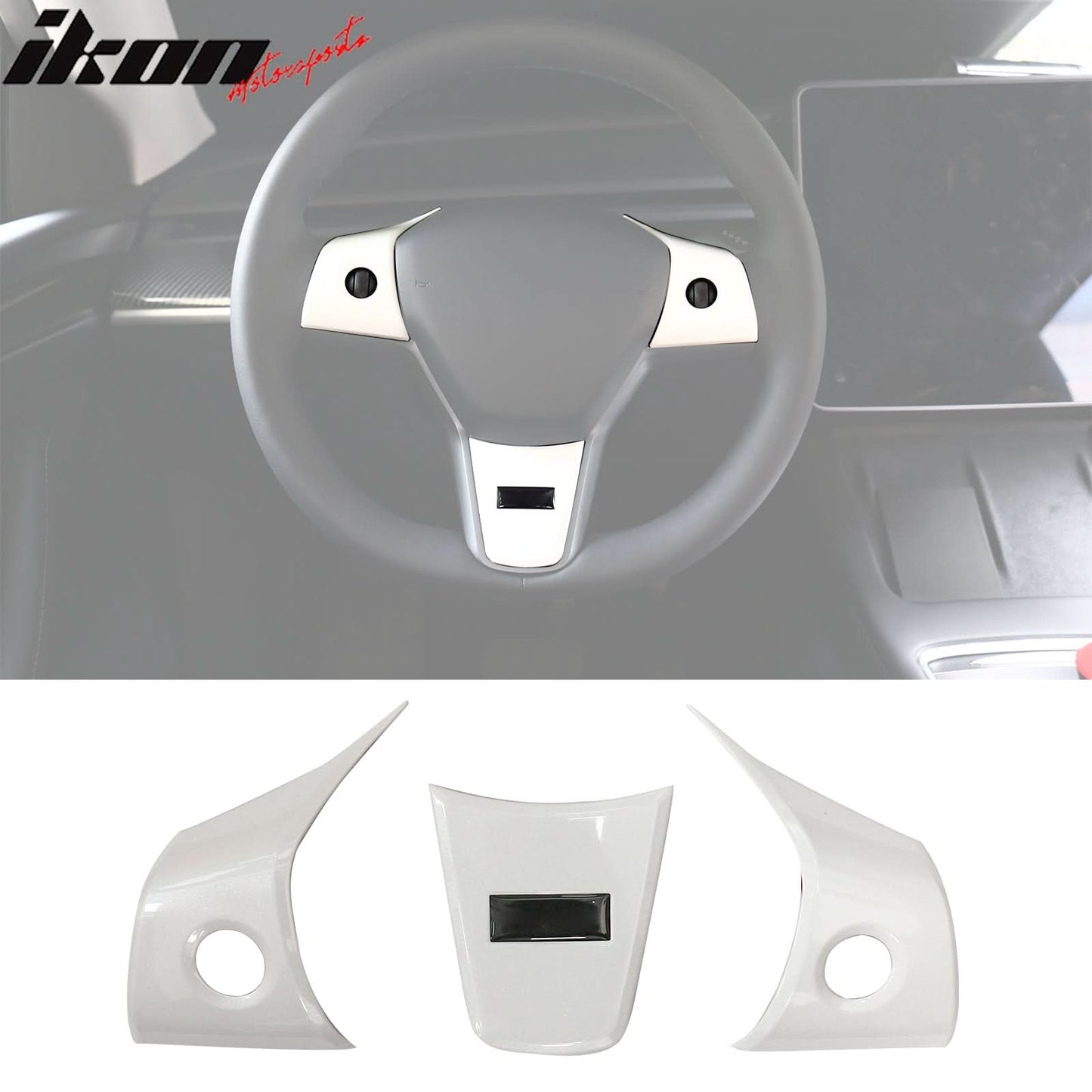 2017-2023 Tesla 3 & 20-23 Y Steering Wheel Trim ABS
