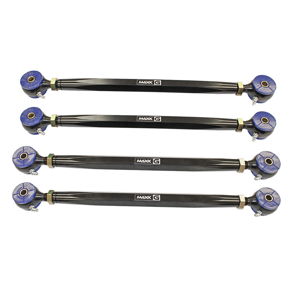 MAXX-G Adjustable Camber Links | Billet housing and high durometer urethane bushings | 4 Link Kit