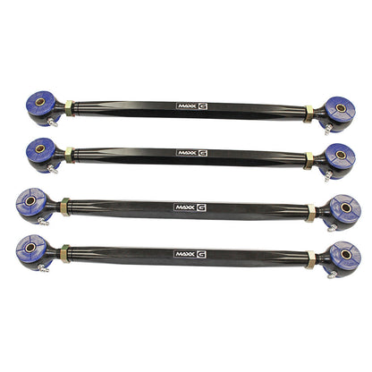 MAXX-G Adjustable Camber Links | Billet housing and high durometer urethane bushings | 4 Link Kit