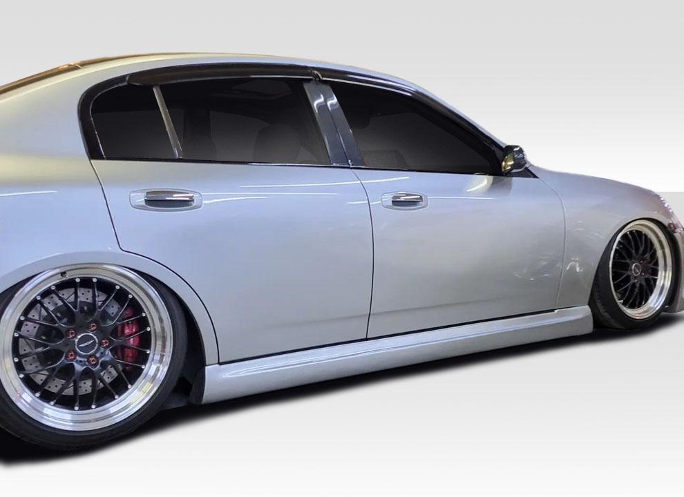 2003-2004 Infiniti G Sedan Duraflex GT Competition Side Skirts