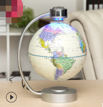 8-Inch Magnetic Suspension Globe - Office Decoration & Novelty Gift