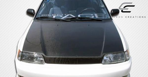 1988-1991 Honda Civic Carbon Creations OEM Look Carbon Fiber Hood