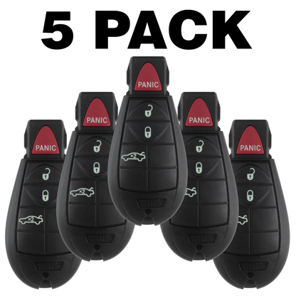Dodge Chrysler 4 Button Fobik Key 2008-2012 For IYZ-C01C / M3N5WY783X (5 Pack)