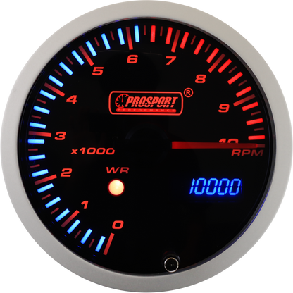 3-1/3" JDM Electrical Tachometer With Peak/Warning