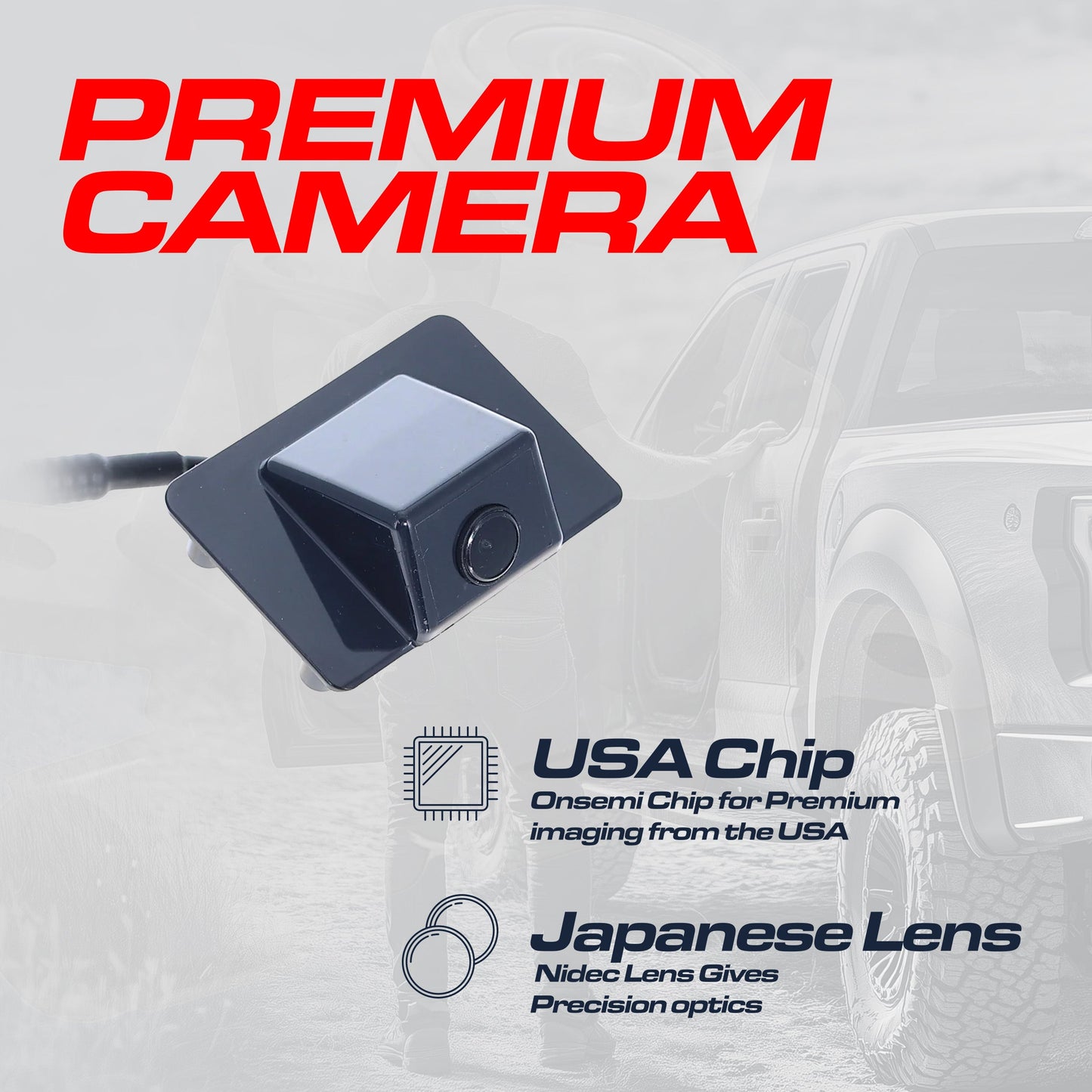 Cadillac Escalade (07-08) / Chevrolet Suburban (07-08), Tahoe (07-08), Tahoe Hybrid (08-13) / GMC Yukon (07-08), Yukon Hybrid (08-13) OEM Replacement Backup Camera OE Part # 15173619