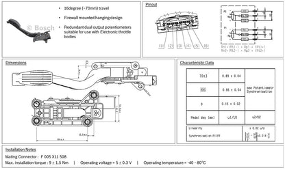 LINK ECU - E-Throttle Accelerator Pedal Module (PED)