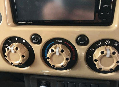 Climate Knobs (FJ Cruiser) - BLACK